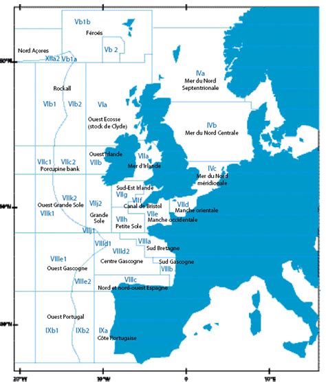 Zones de Pêche dans l